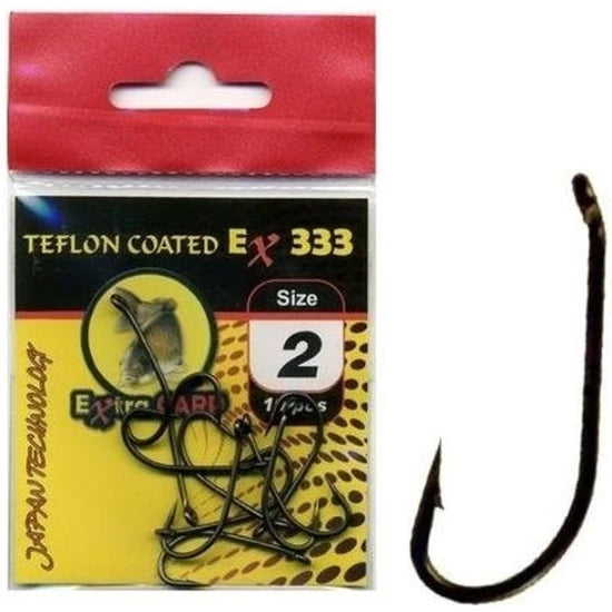 Carlige Extra Carp Teflon Hooks Series Ex333, Nr.8, 10buc/pac