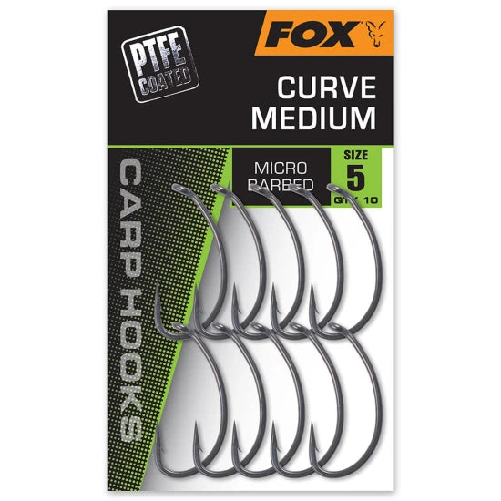 Carlige Fox Curve Medium, Nr.8, 10buc/pac