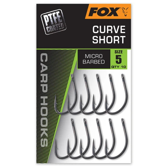 Carlige Fox Curve Short, Nr.2, 10buc/pac