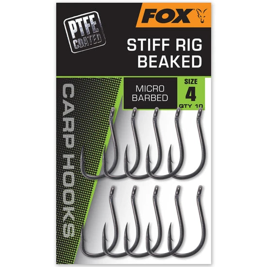 Carlige Fox Stiff Rig Beak, Size 5, 10 Buc/pac
