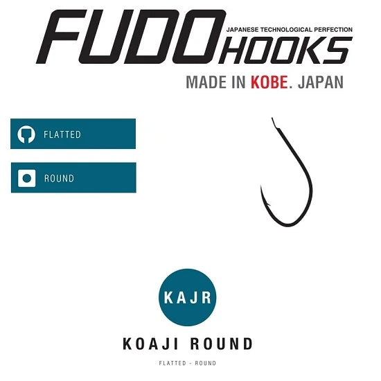 Carlige Fudo Carlig Koaji Round Bn-3601 Nr.12 Black Nichel 4 Buc/plic