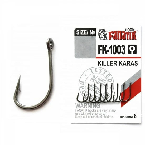 Carlige Fanatik Fk-1003 No.6 Killer Karas 9 Buc/plic