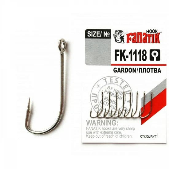Carlige Fanatik  Fk-1118 No.4 Gardon 8 Buc/plic