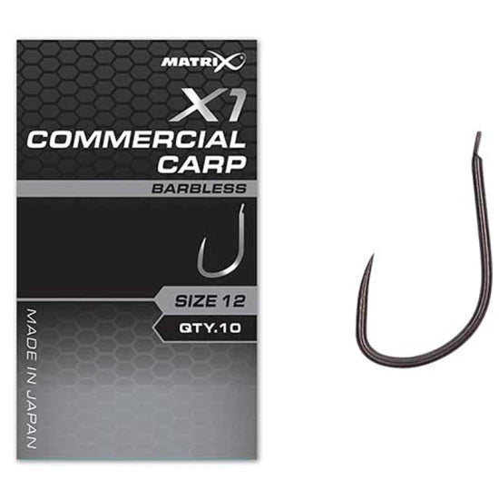 Carlige Feeder Matrix X1 Commercial Carp Hooks, Barbless, Nr.14, 10buc/pac