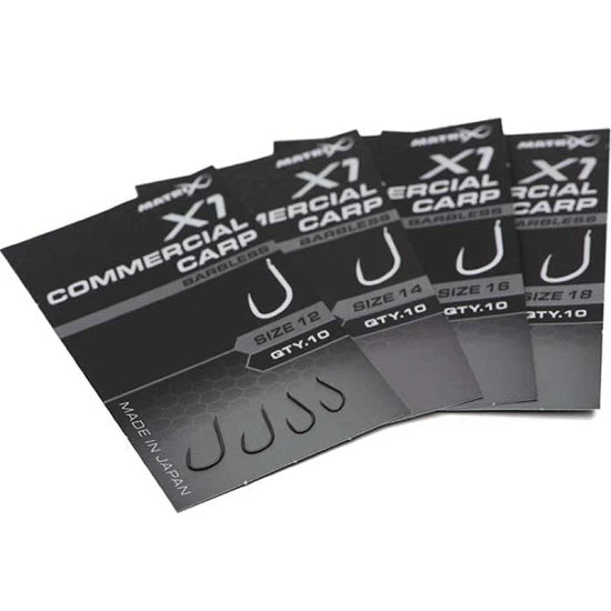 Carlige Feeder Matrix X1 Commercial Carp Hooks, Barbless, Nr.14, 10buc/pac
