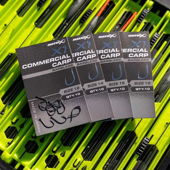 Carlige Feeder Matrix X1 Commercial Carp Hooks, Barbless, Nr.14, 10buc/pac