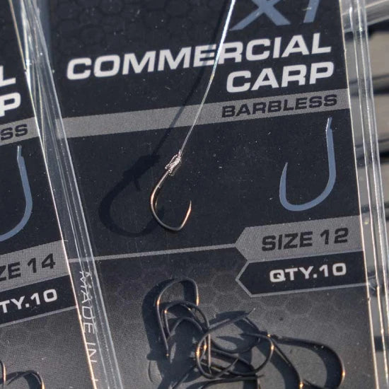 Carlige Feeder Matrix X1 Commercial Carp Hooks, Barbless, Nr.14, 10buc/pac