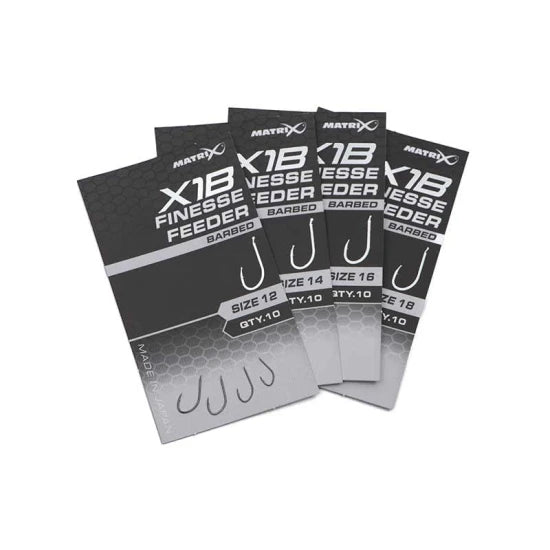 Carlige Feeder Matrix X1b Finesse Feeder Hooks, Barbed, Nr.14, 10buc/pac