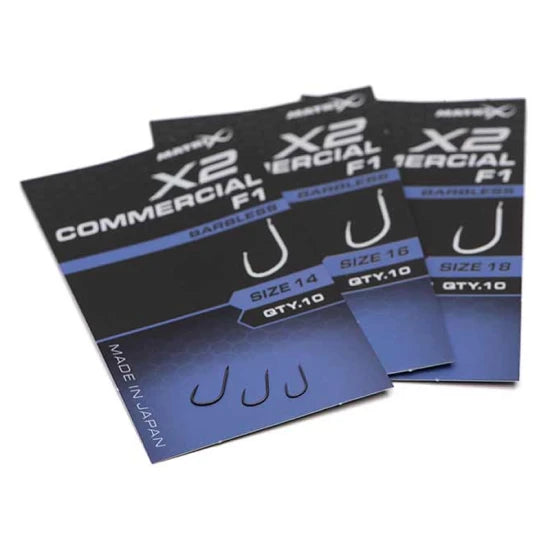 Carlige Feeder Matrix X2 Commercial F1 , Barbless, Nr.16, 10buc/pac