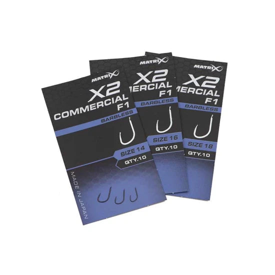 Carlige Feeder Matrix X2 Commercial F1 , Barbless, Nr.18, 10buc/pac