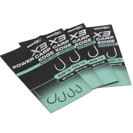 Carlige Feeder Matrix X3 Power Carp Edge , Barbless, Nr.10, 10buc/pac