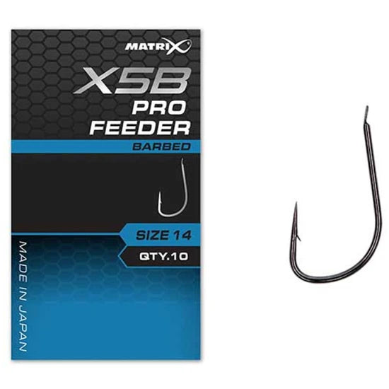 Carlige Feeder Matrix X5b Pro Feeder, Barbed, Nr.16, 10buc/pac