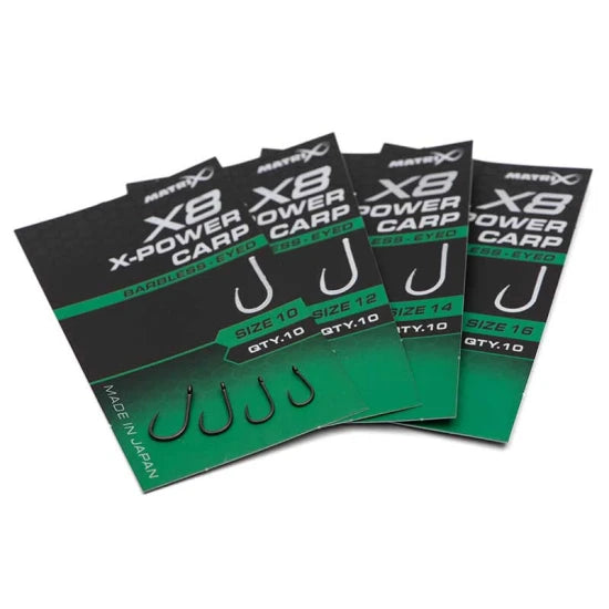 Carlige Feeder Matrix X8 Power Carp, Barbless, Nr.16, 10buc/pac