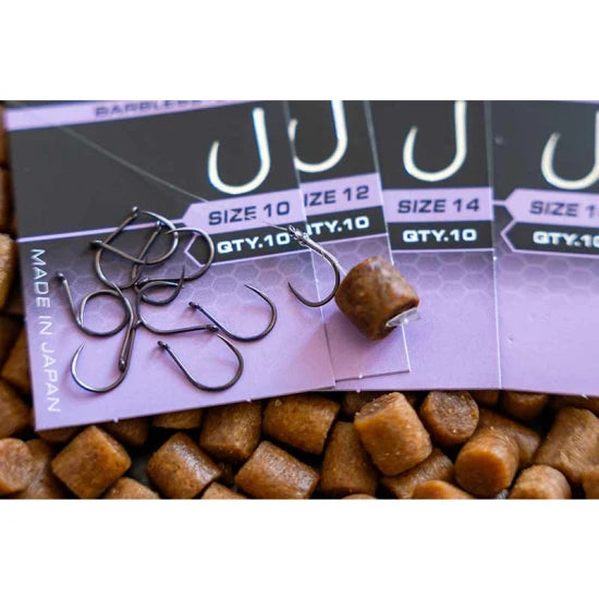Carlige Feeder Matrix X9 Carp Wide Gape, Barbless, Nr.10, 10buc/pac