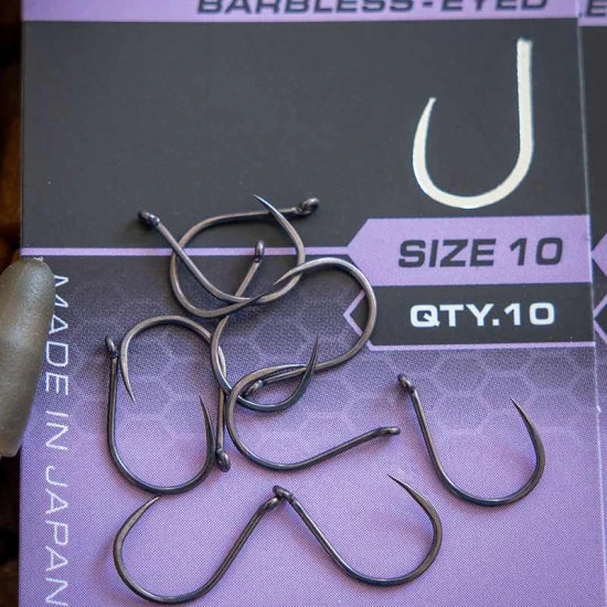 Carlige Feeder Matrix X9 Carp Wide Gape, Barbless, Nr.14, 10buc/pac