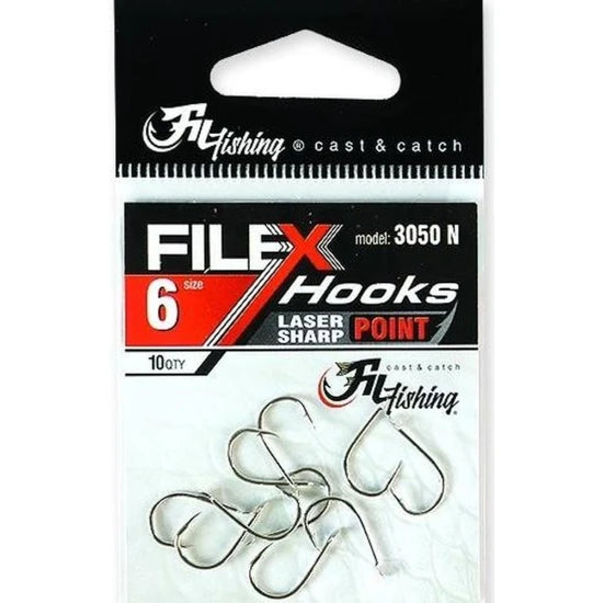 Carlige Filfishing 3050 Nickel Cu Paleta, Nr.8, 10buc/pac