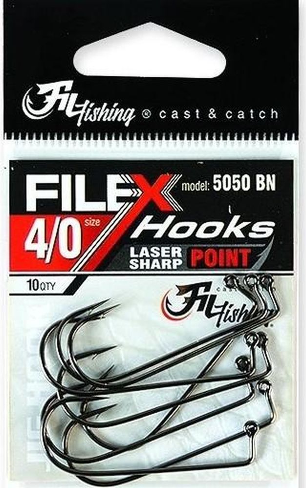 Carlige Filfishing Jig 5050 Black Nickel, Nr.1, 10buc/pac