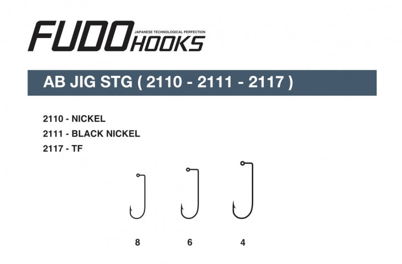 Carlige Fudo AB JIG STG TF Teflonat Nr.8 50buc/plic