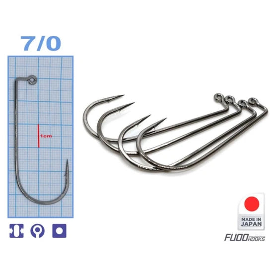 Carlige Fudo Ab Jig Black Nickel Nr 7/0 (bulk500)
