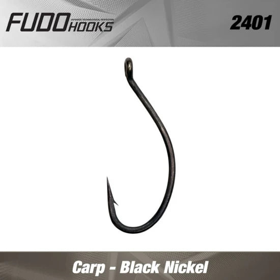Carlige Fudo Carp Tf-2407 Teflonat, Nr.2, 6buc/pac