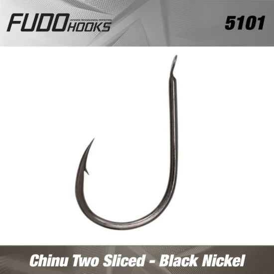 Carlige Fudo Chinu Two Sliced Bn Black Nickel Nr.3  8buc/plic