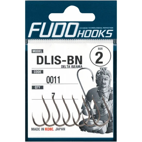 Carlige Fudo Delta Isema Bn-0011, Black Nickel, Nr.2, 7buc/pac