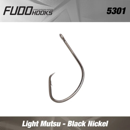 Carlige Fudo Light Circle Mutsu Bn Black Nickel Nr.5/0  3buc/plic