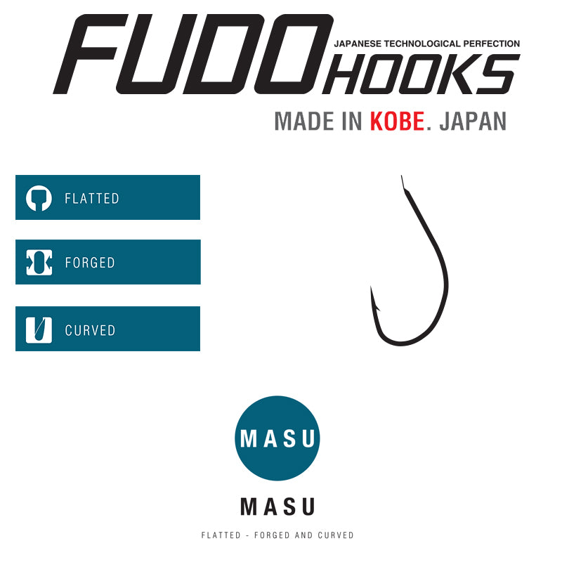 Carlige Fudo Masu RD nr.10 RD (Red) 12buc/plic