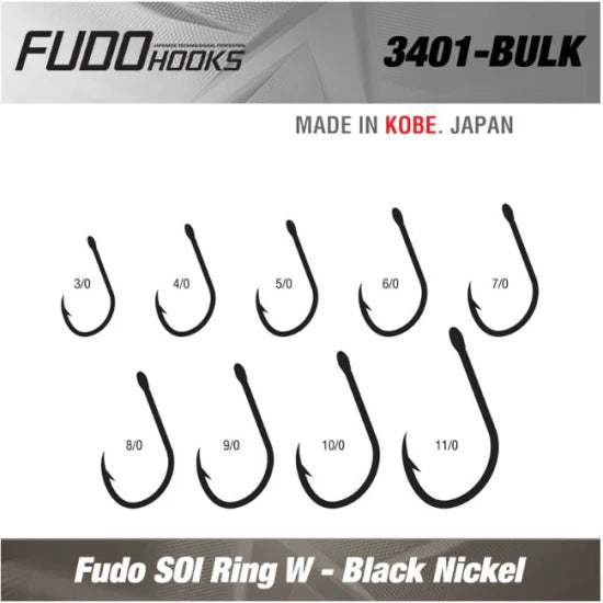 Carlige Fudo Soi With Ring (soiw-bn) Nr.8/0 Bulk 1000