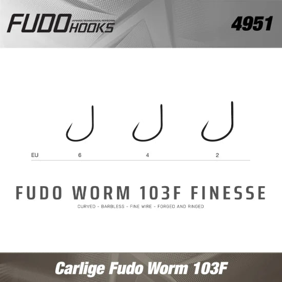 Carlige Fudo Worm 103f Finesse Nr.4 11buc/plic