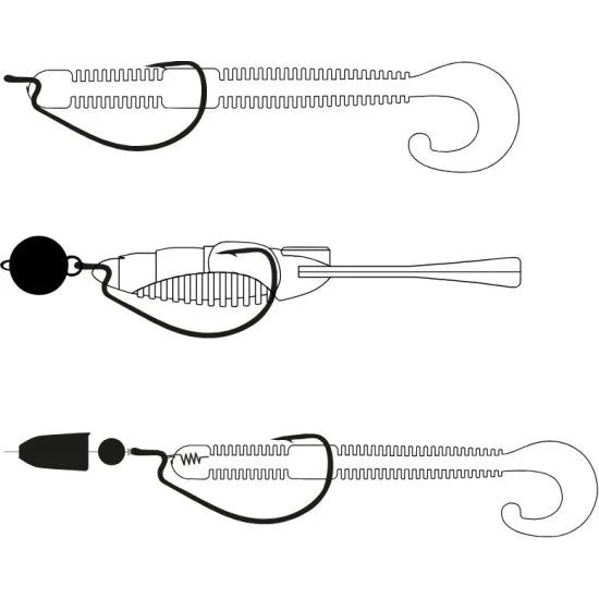 Carlige Gamakatsu Worm Offset Ewg Nano Alpha, Nr.2/0, 6buc/pac