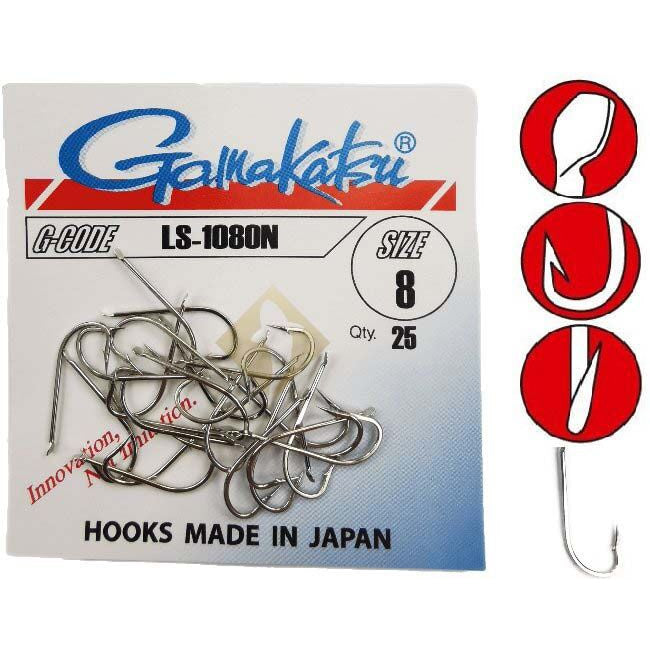 Carlige Gamakatsu LS-1080G Nr.4, 25buc/pac