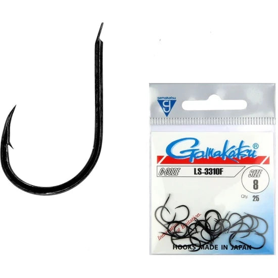 Carlige Gamakatsu Ls-3310f, Black, Nr.6, 25buc/plic