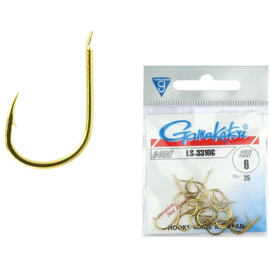 Carlige Gamakatsu Ls-3310g, Gold, Nr.4, 25buc/plic