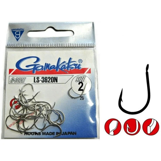 Carlige Gamakatsu Ls-3620n, Nr.8, 25buc/pac