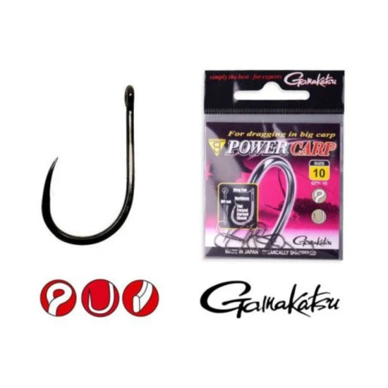 Carlige Gamakatsu Power Carp Ring Eye Bb Nr.6 10buc/plic