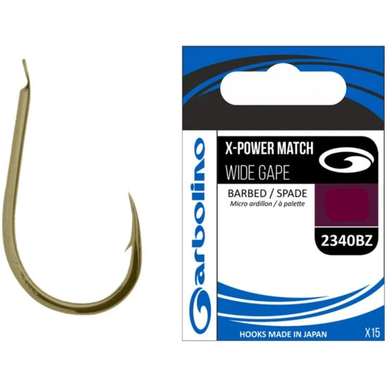Carlige Garbolino X-power Match Wide Gape 2340bz, Nr.16, 15buc/plic