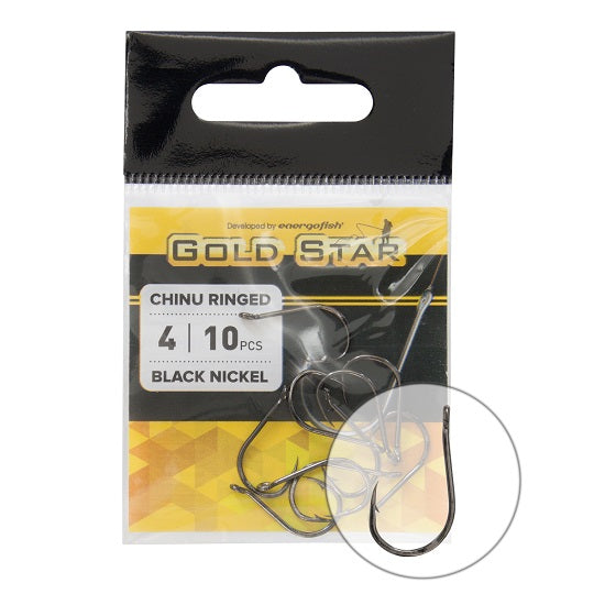Carlige GoldStar CHINU RINGED BN 1/0 8buc