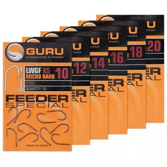 Carlige Guru Feeder Special Xs Eyed, Nr.8, 10buc/pac