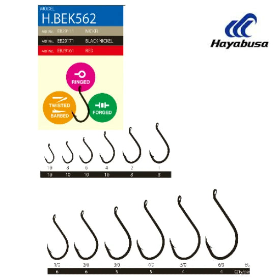 Carlige Hayabusa Bek 562bn Nr.2, 8buc/pac