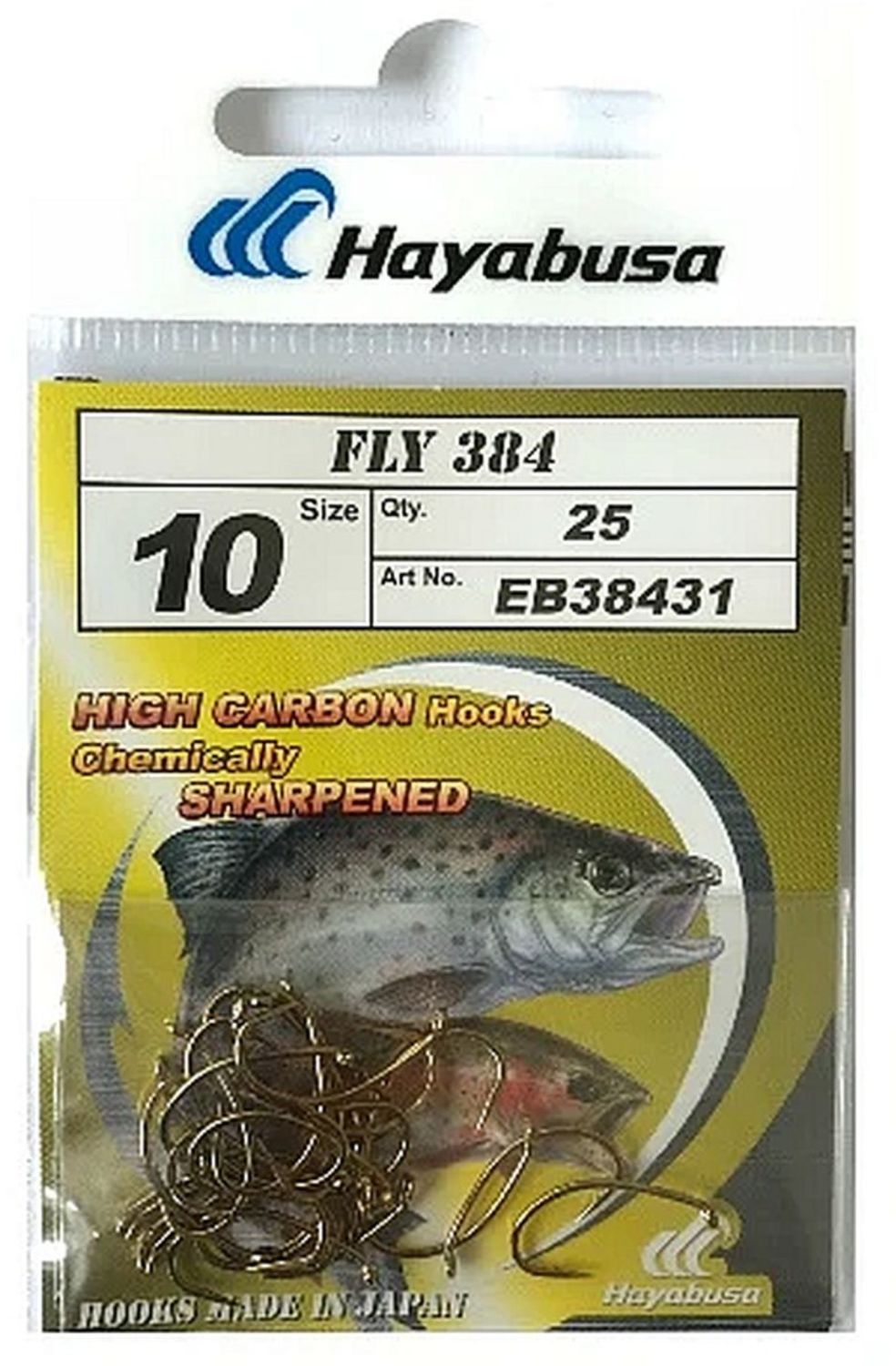 Carlige HAYABUSA Fly 387 BZ, Nr.10, 25buc/pac