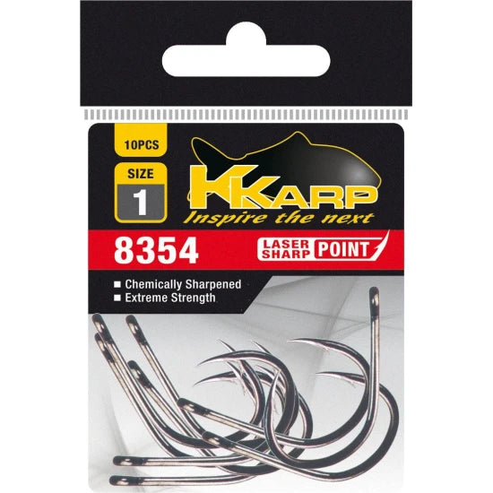 Carlige K-karp Straight, Nr.1/0, 10buc/pac