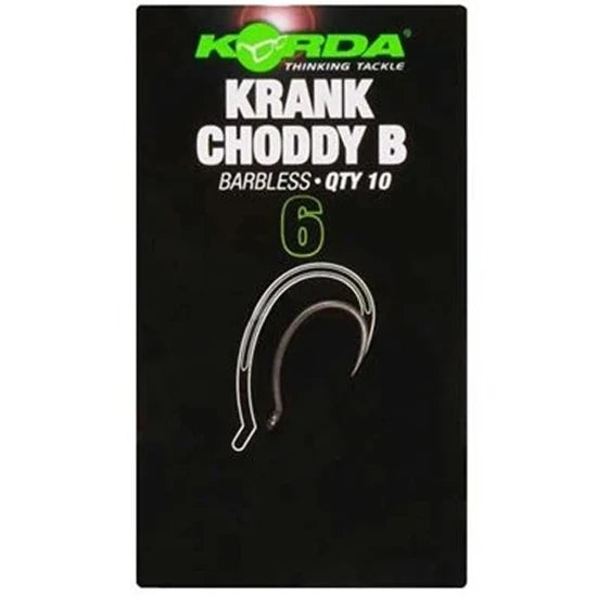 Carlige Korda Krank Choddy Barbless, Nr.8, 10buc/pac