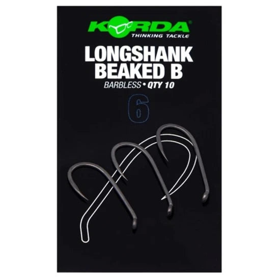 Carlige Korda Long Shank Beaked, Barbless, Nr.4, 10buc/pac