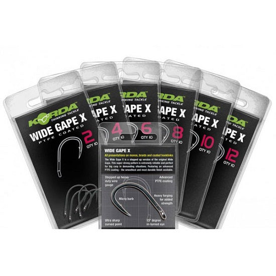 Carlige KORDA WIDE GAPE X NR.8 10BUC/PLIC