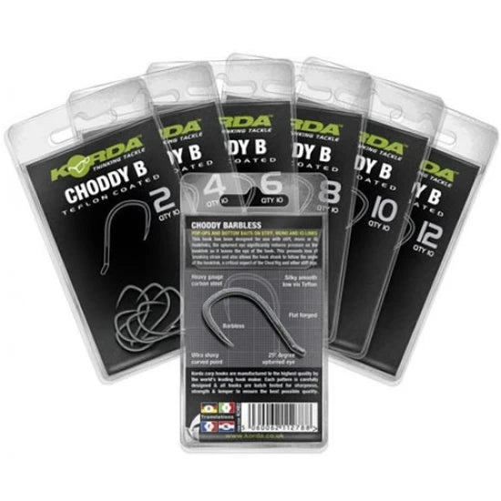 Carlige Korda Choddy Barbless Nr. 4