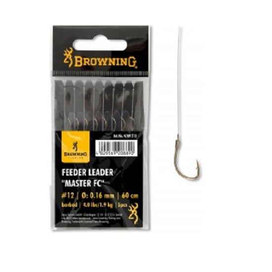 Carlige Legate Browning No.20 60 cm 0.12 mm Feeder Leader Master FC