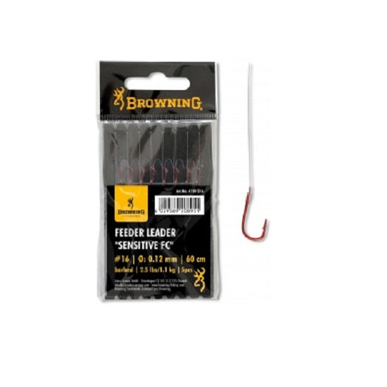Carlige Legate Browning No.20 60 cm 0.12 mm Feeder Leader Sensitive FC