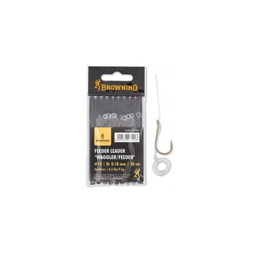 Carlige Legate Browning Nr.18 30cm 0.18mm Feeder Pellet Band
