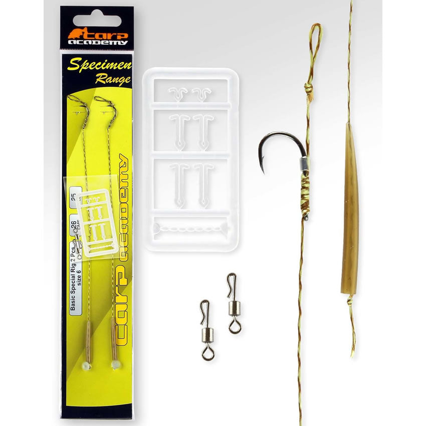 Carlige Legate Carp Academy Basic Special, nr.4, 25lb, 2buc/pac